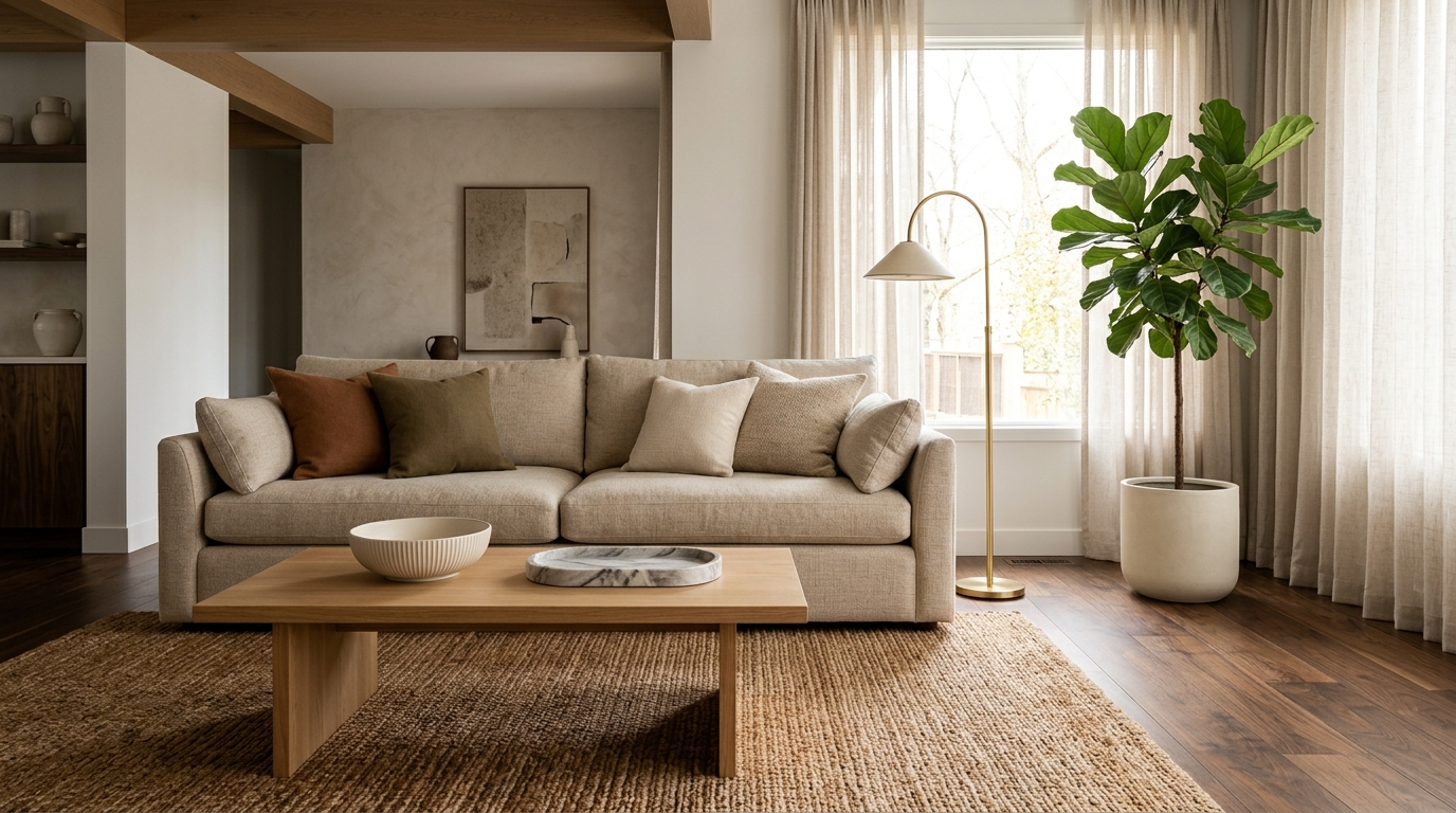 Virtually Staged Designer Interior